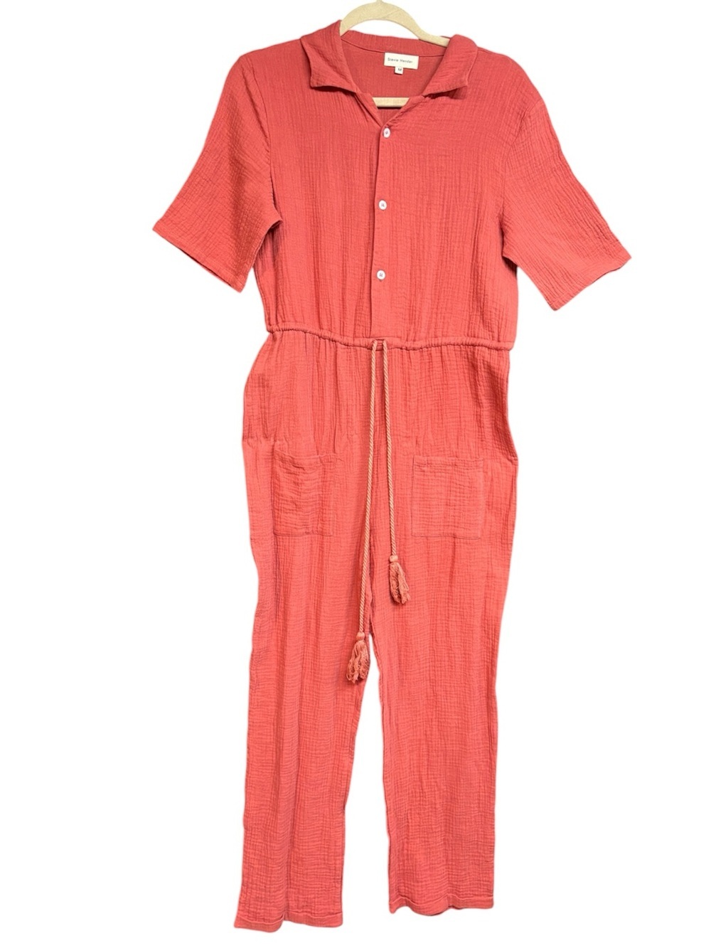 Stevie Hender gauze button up jumper